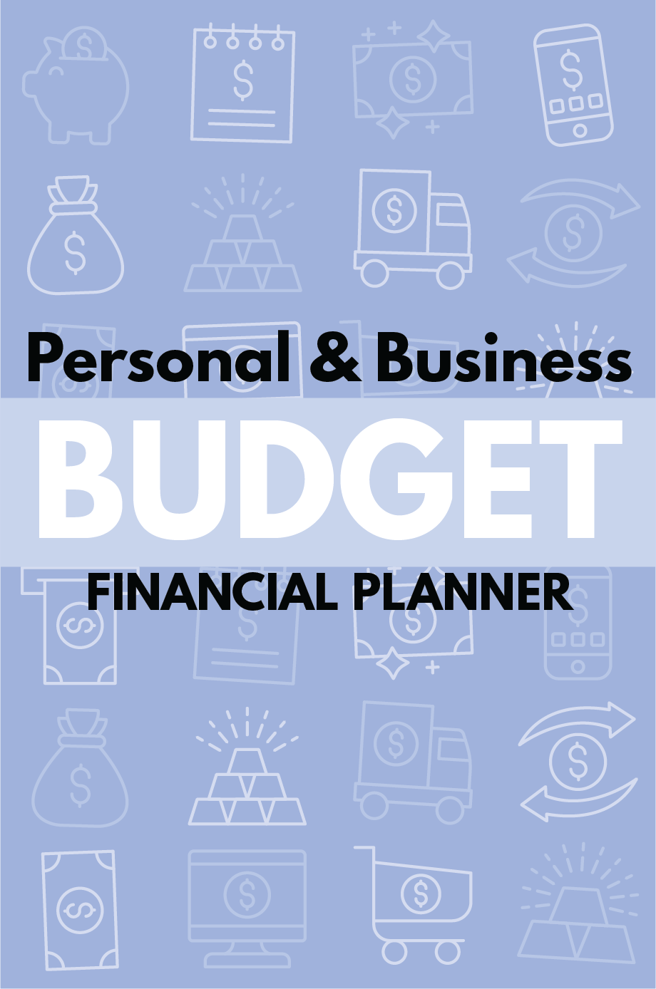 personal and business budget - blue