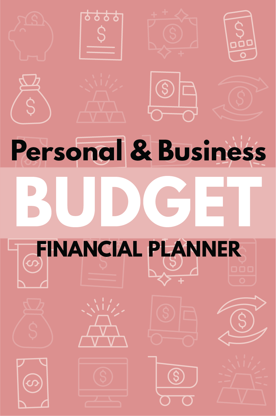 Personal and Business Budget: Financial Planner (Red)